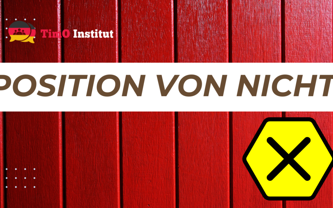 Position von ‘nicht’