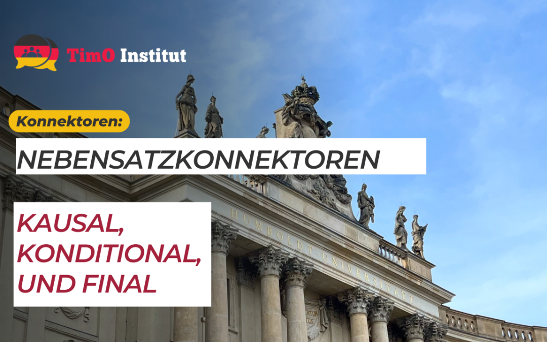 Nebensatzkonnektor: modal, konditional, final